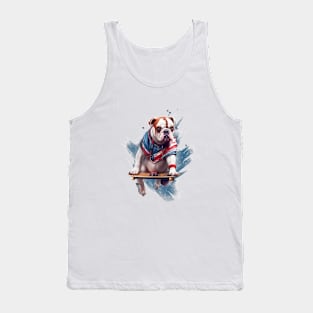 Bulldog superhero Tank Top